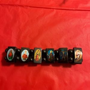 Religious.Catholic Bracelets with Images of Saints, Magnetic. Reversible. NWOT.